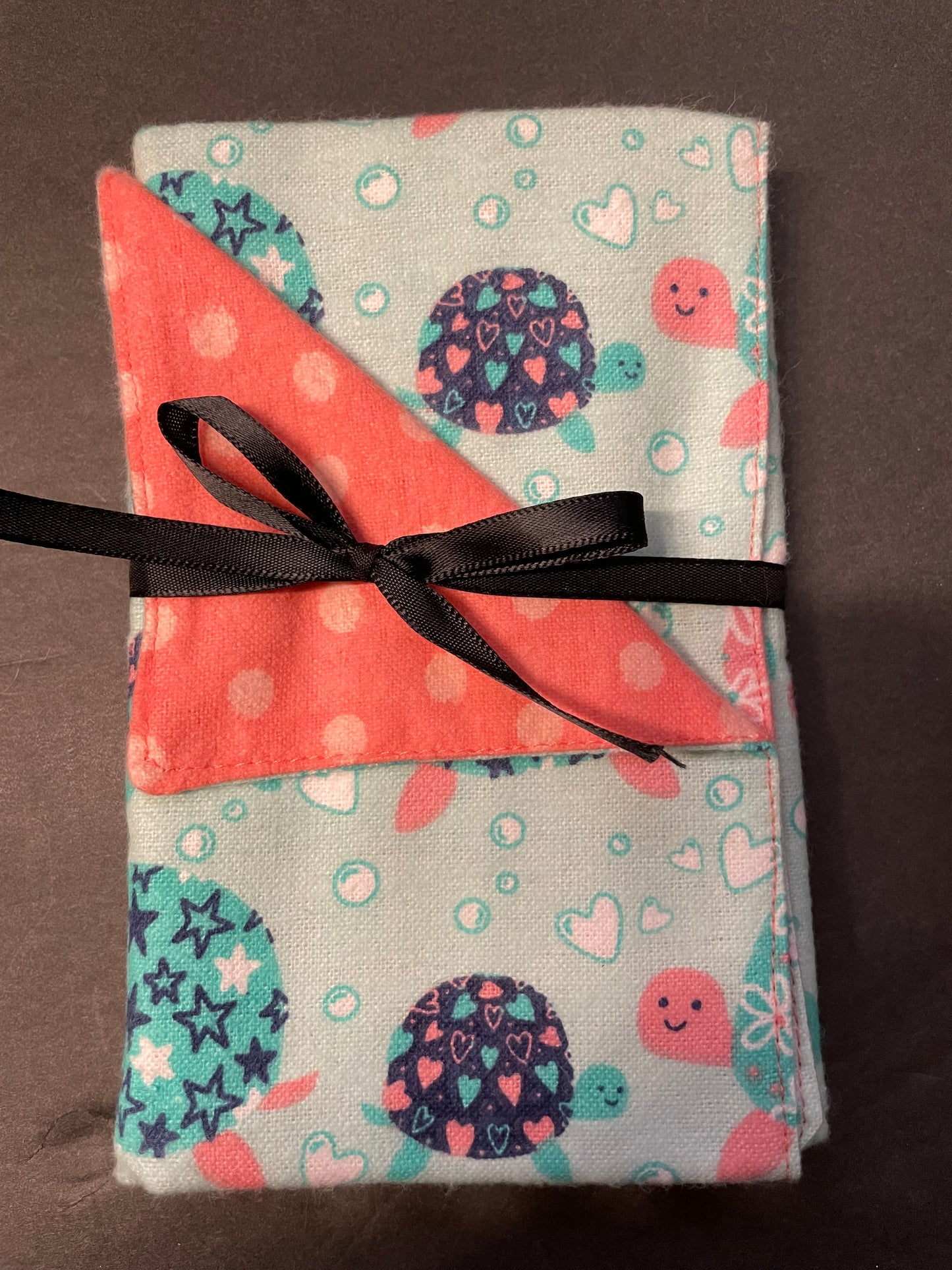 Melon Turtle Baby Burp Rag