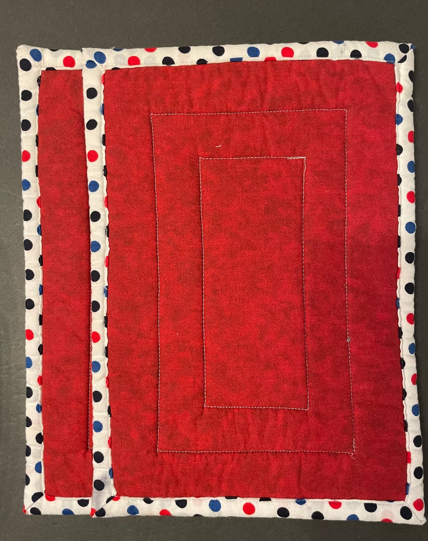 Red, White and Blue Casserole Trivet