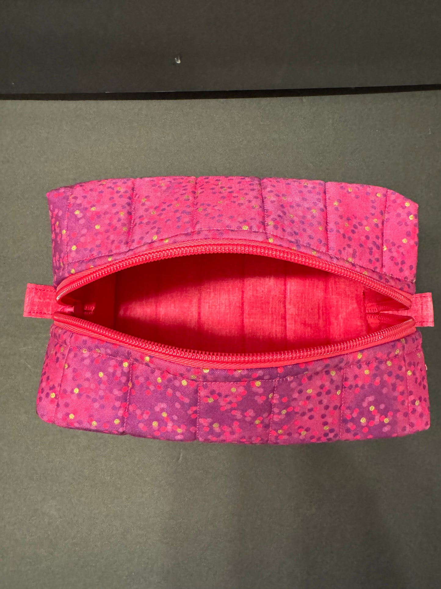 Pink Glitter Makeup Bag