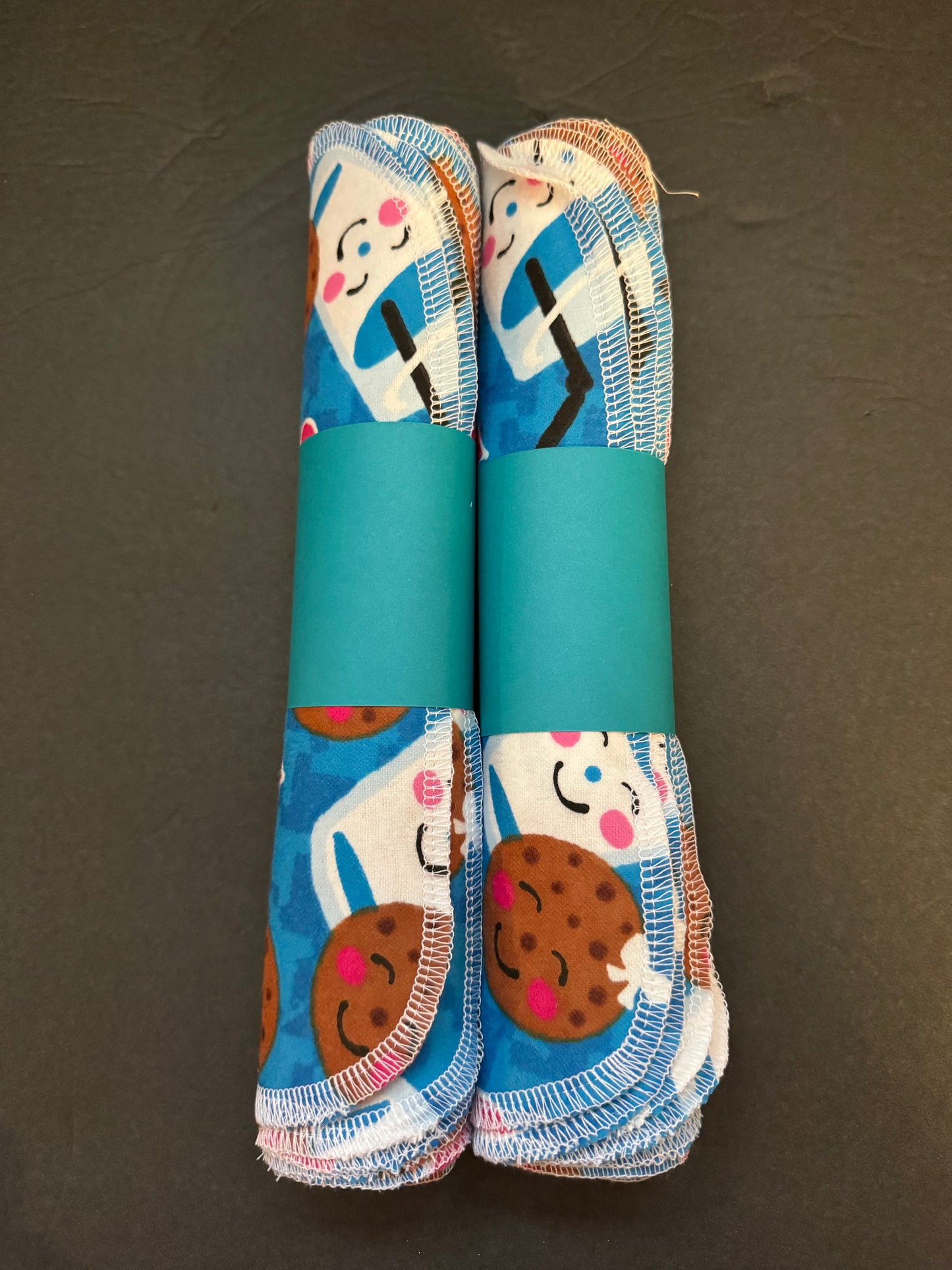 Milk and Cookies Reusable Towels