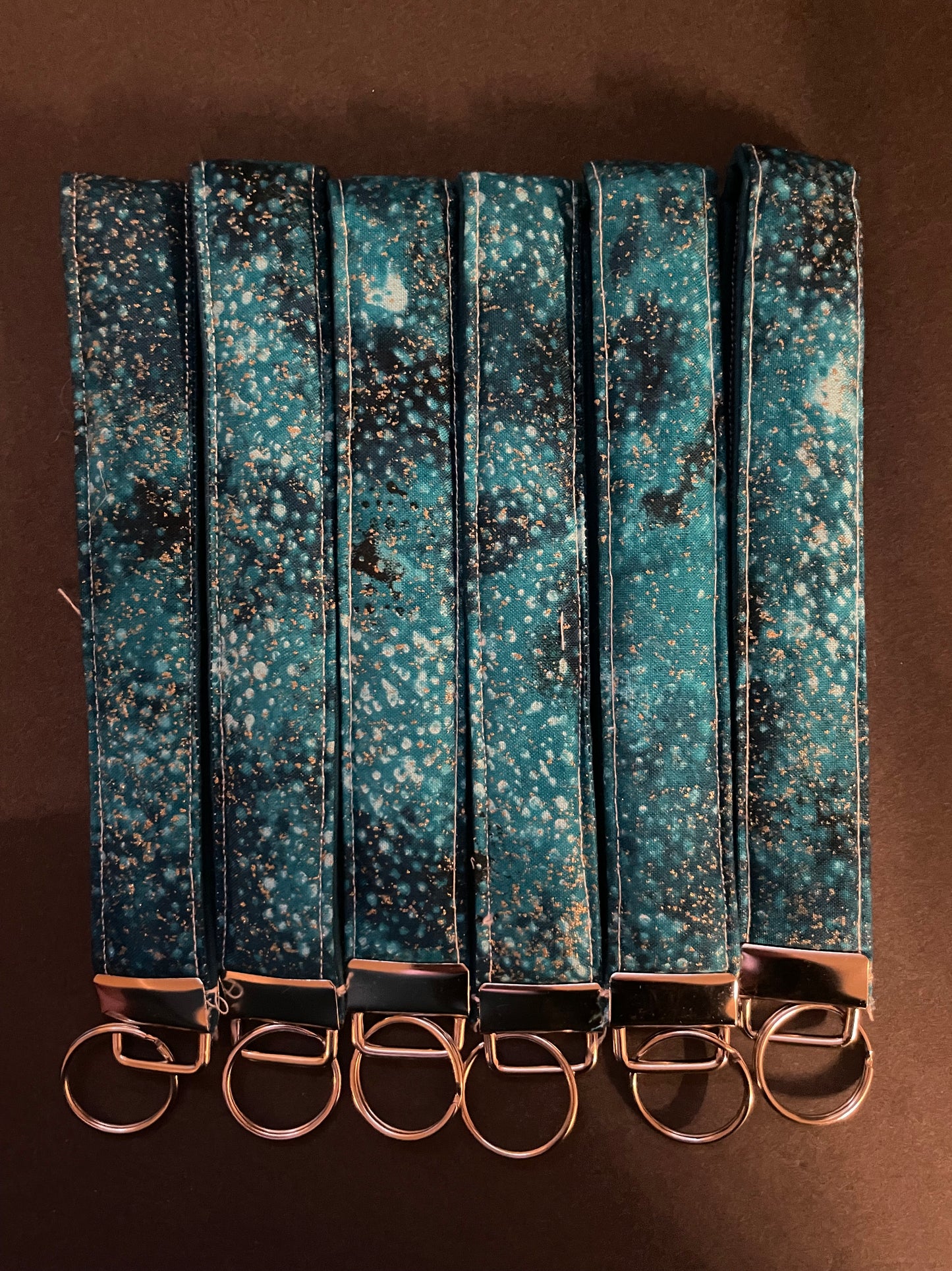Teal Sparkle Wristlet