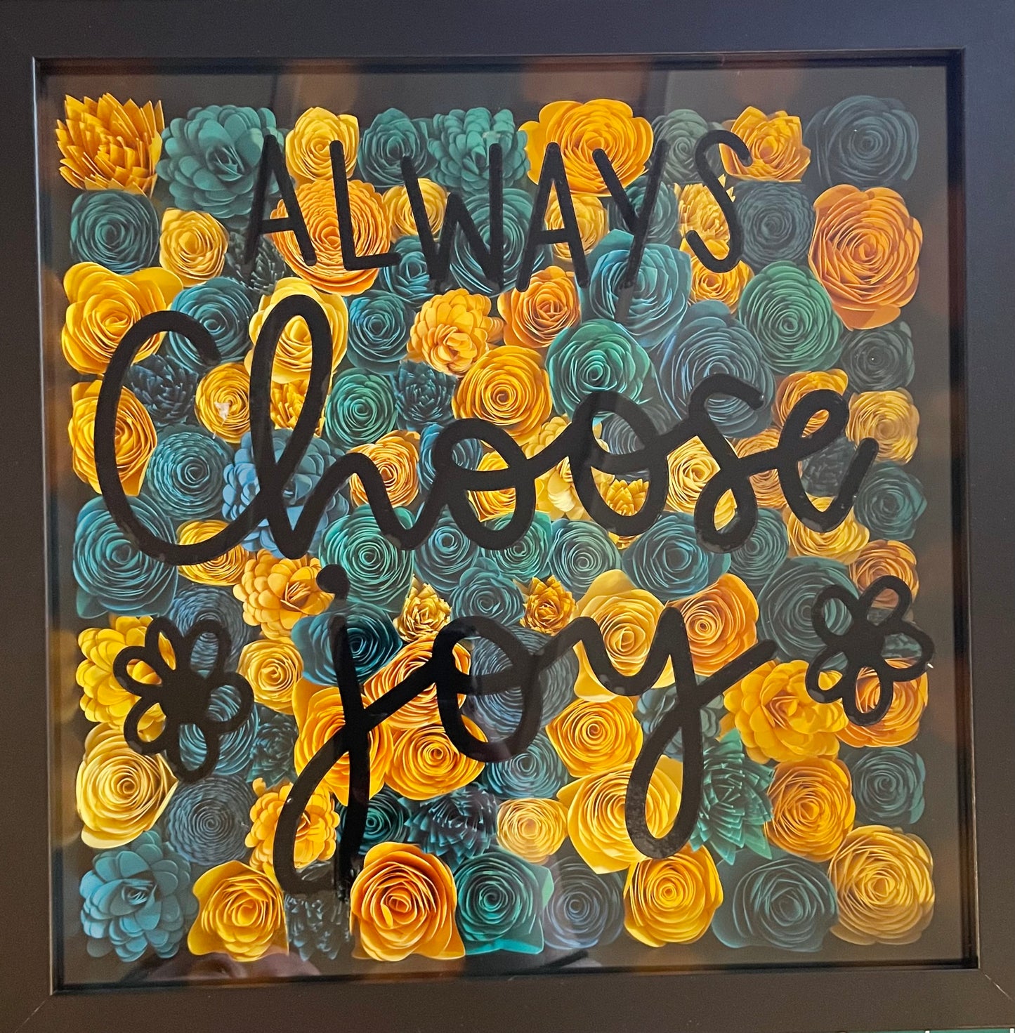 Joy Flower Shadow Box