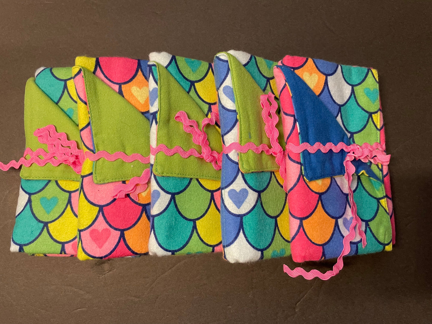 Rainbow Mermaid Baby Burp Rag