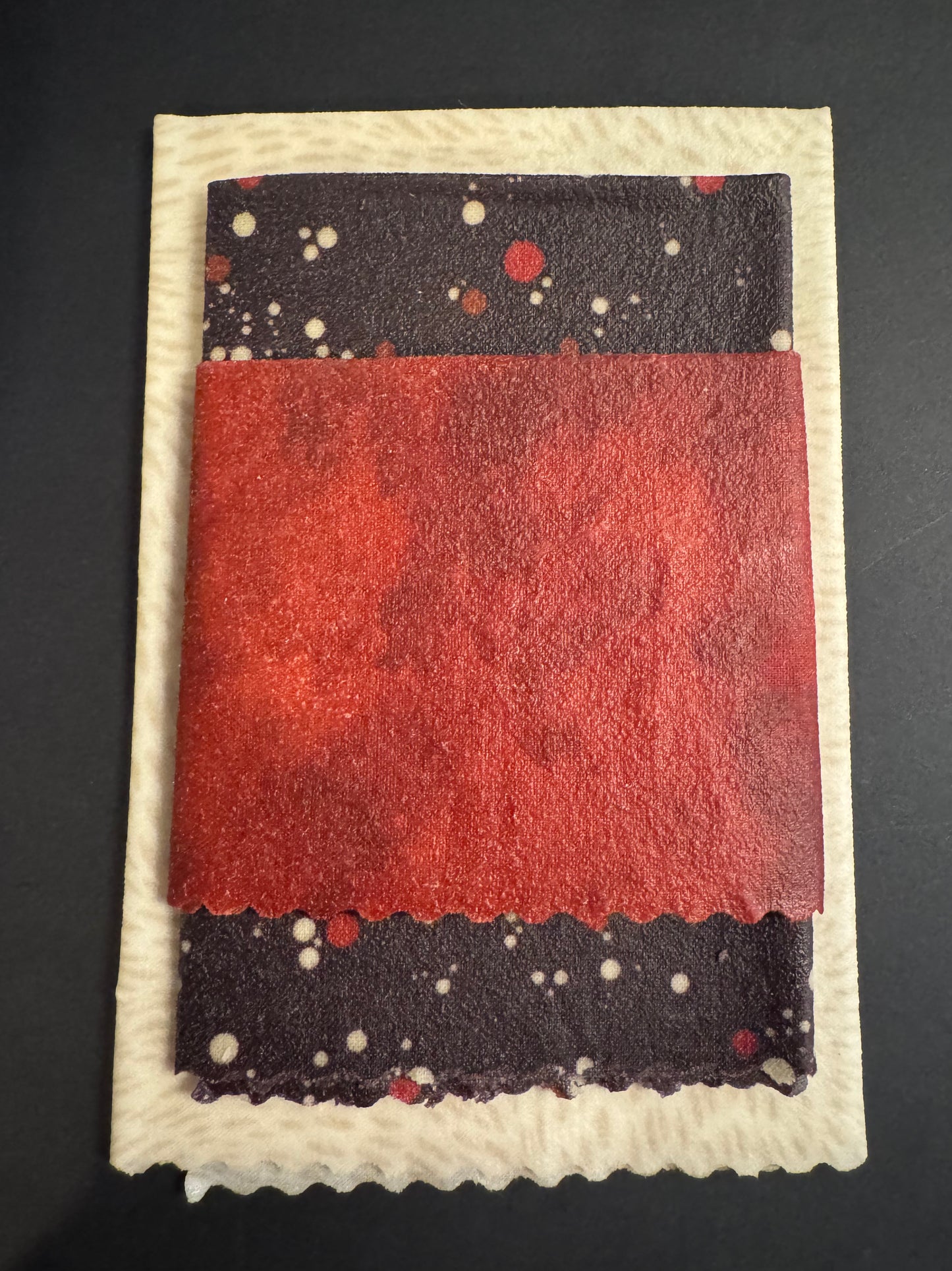 Beeswax Wraps - Red and Cream Polka Dot - set of 3