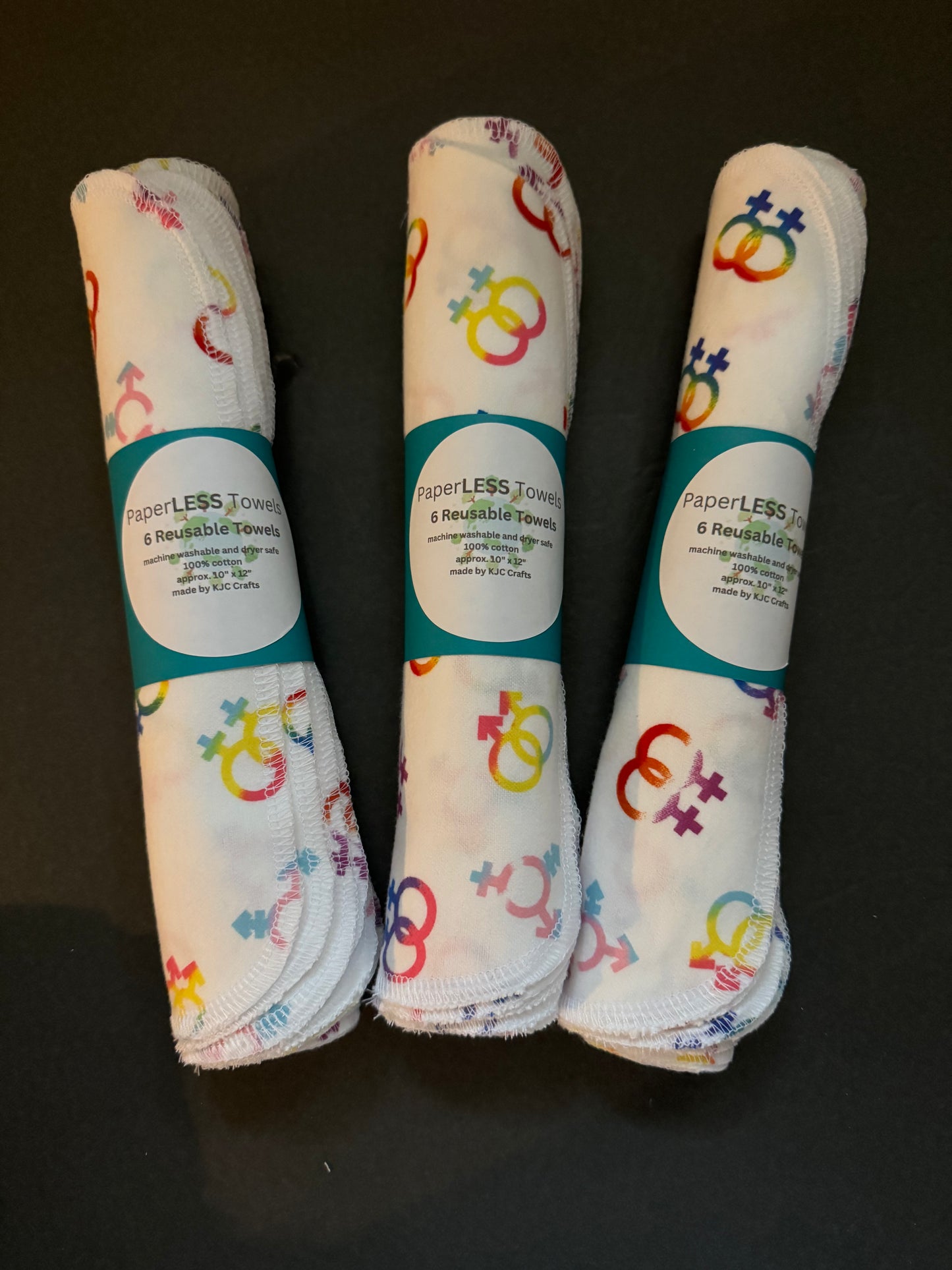 Gender Symbol Reusable Towels