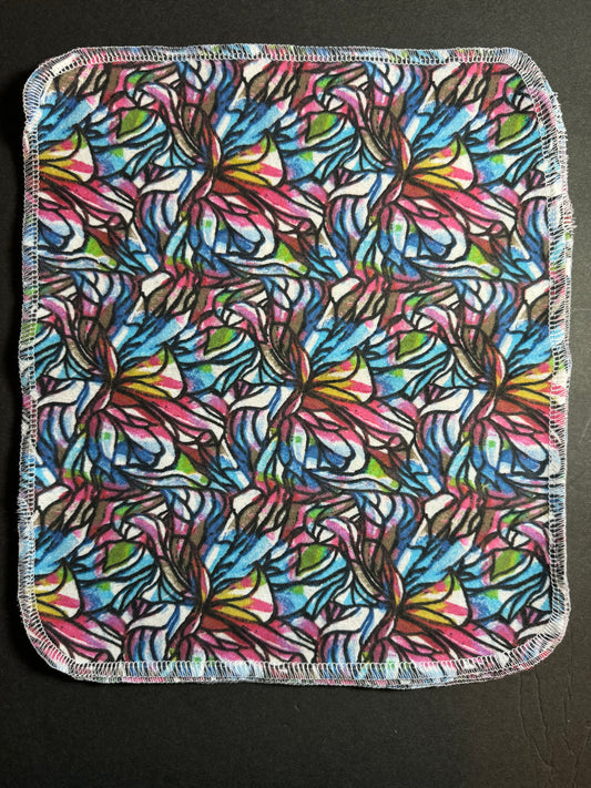Floral Stained Glass Reusable Towels