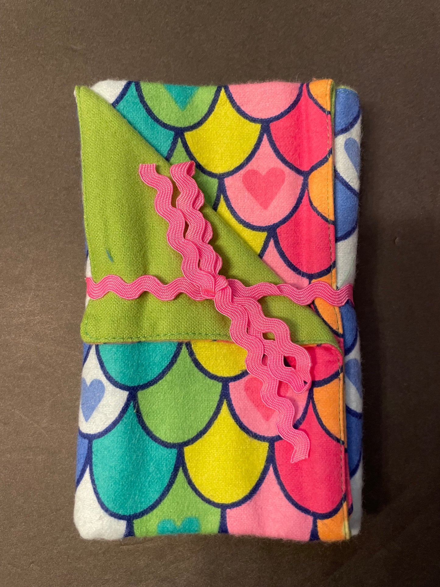 Rainbow Mermaid Baby Burp Rag
