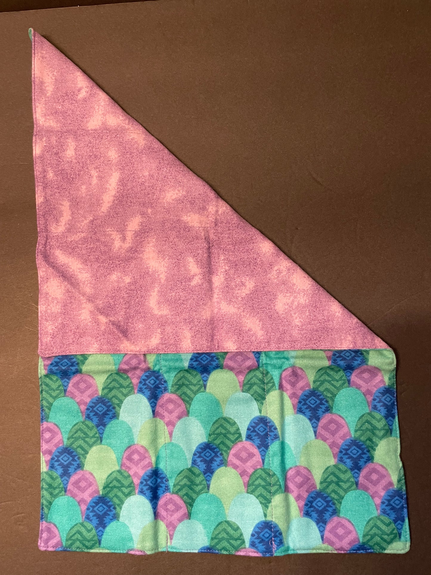 Purple Mermaid Baby Burp Rag