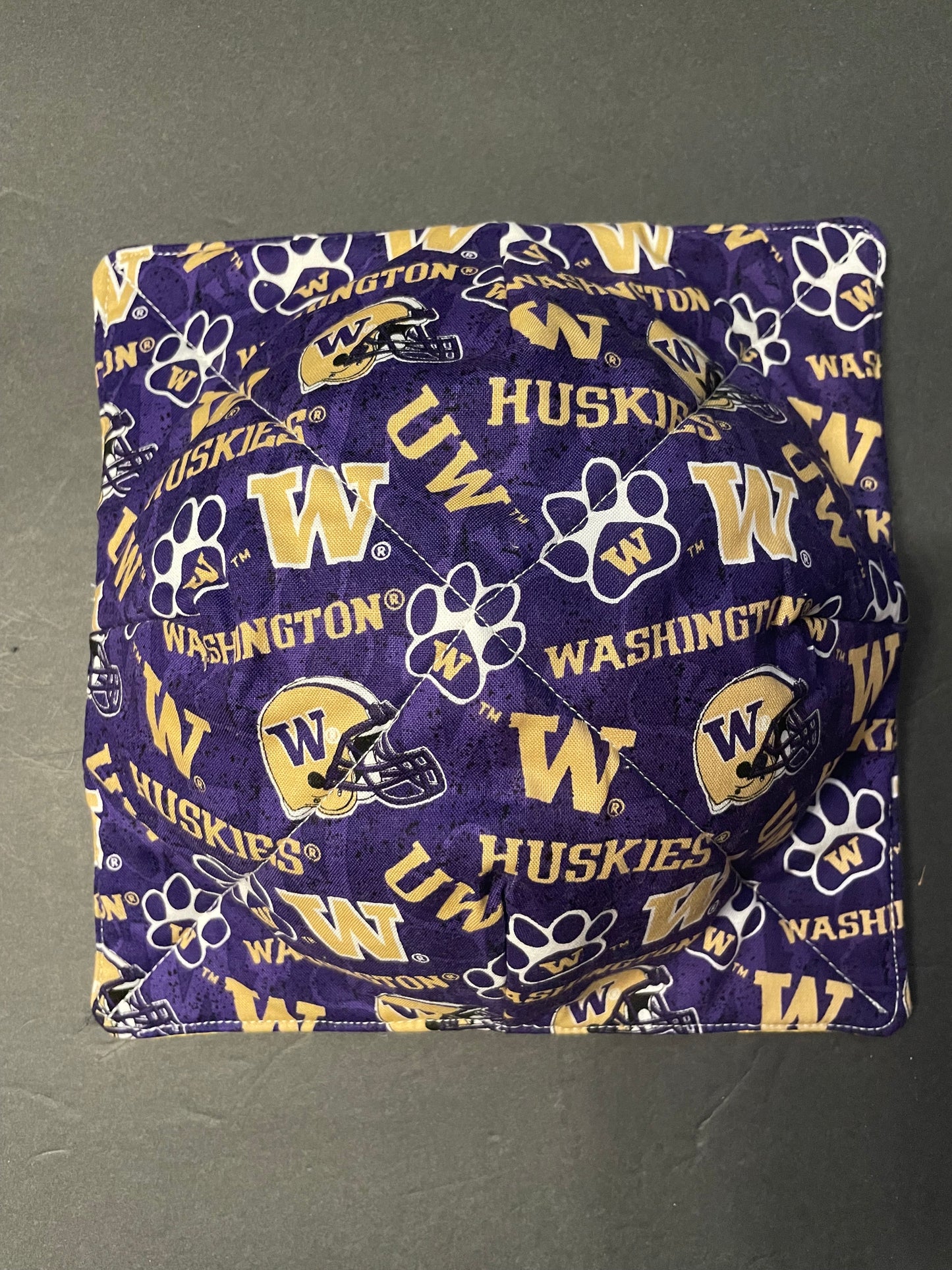 UW Huskies Bowl Cozy - grey inside