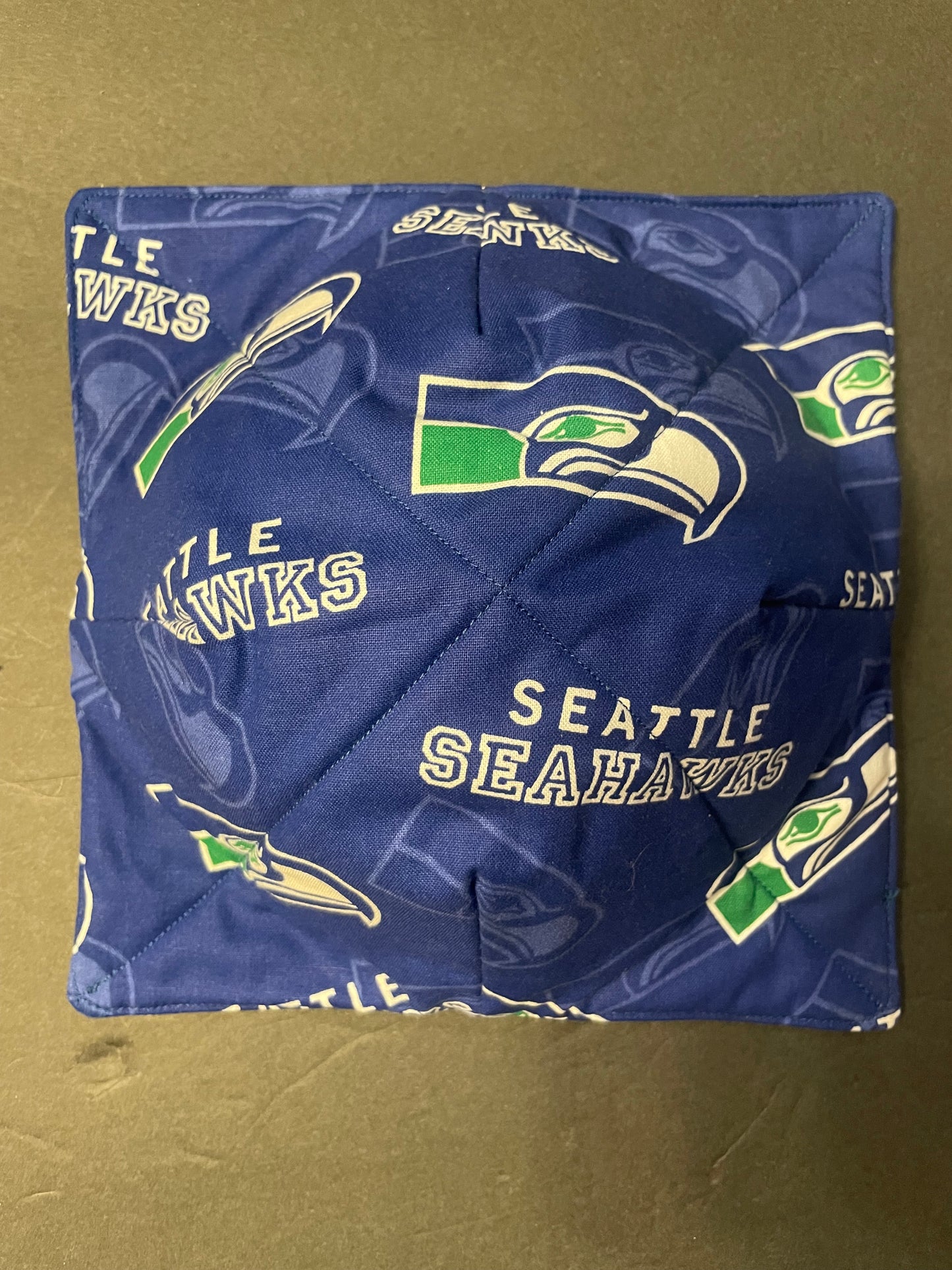 Blue Seahawks Bowl Cozy