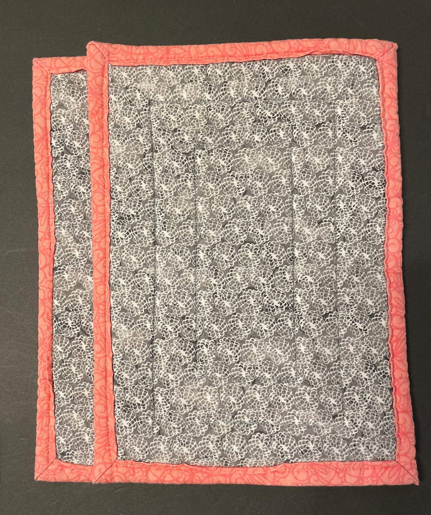 Grey and Pink Casserole Trivet