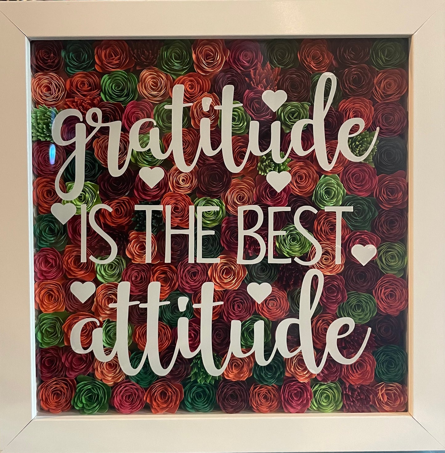 Gratitude Flower Shadow Box
