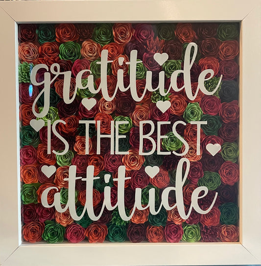 Gratitude Flower Shadow Box