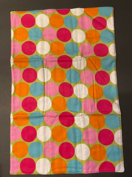 Large Dot Baby Burp Rag