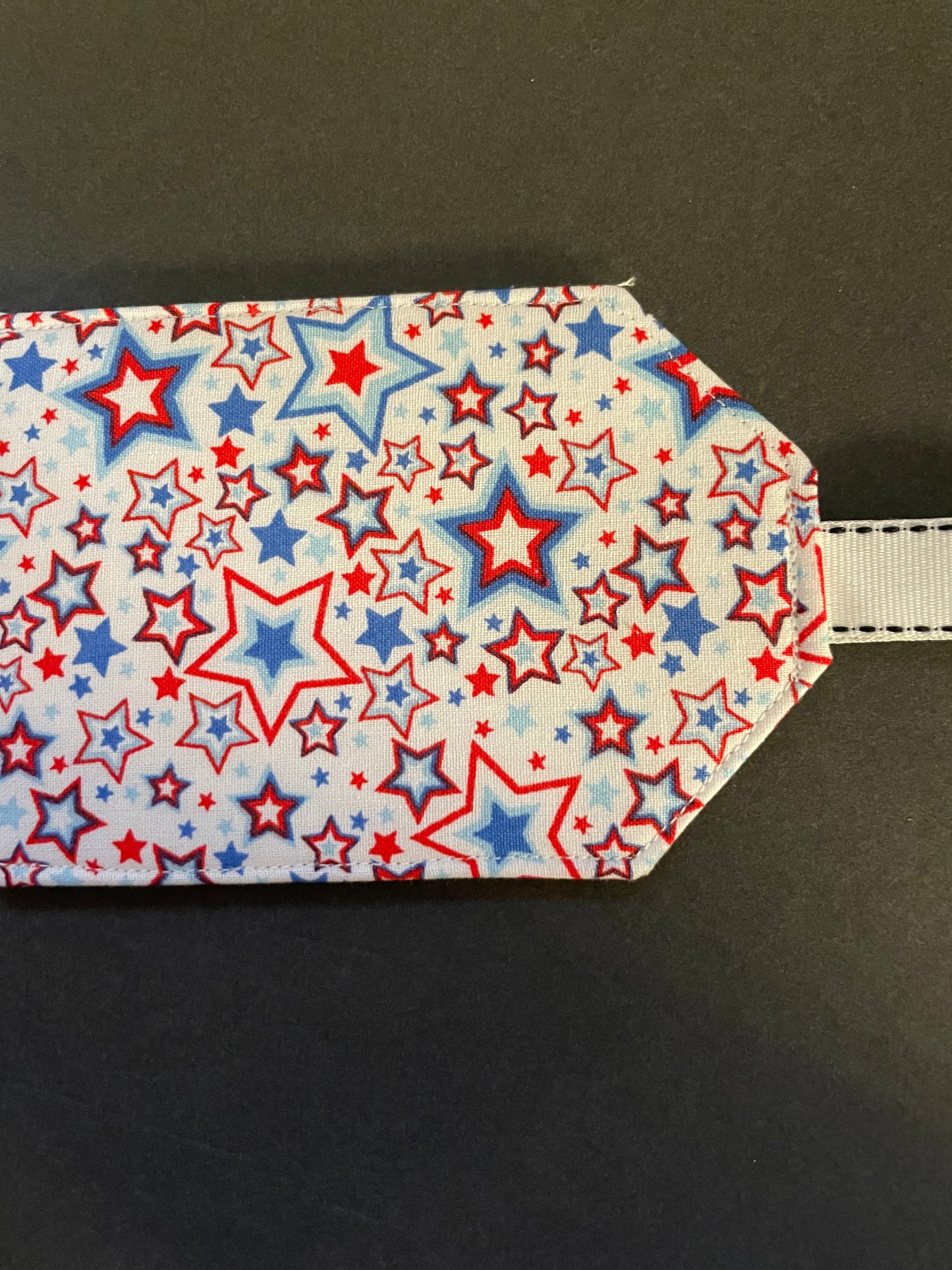 Red, White and Blue Star Luggage Tag