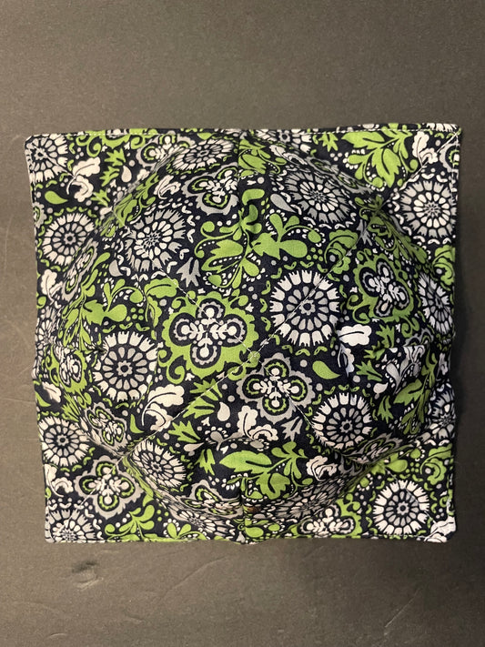 Neon Green Geometric Bowl Cozy