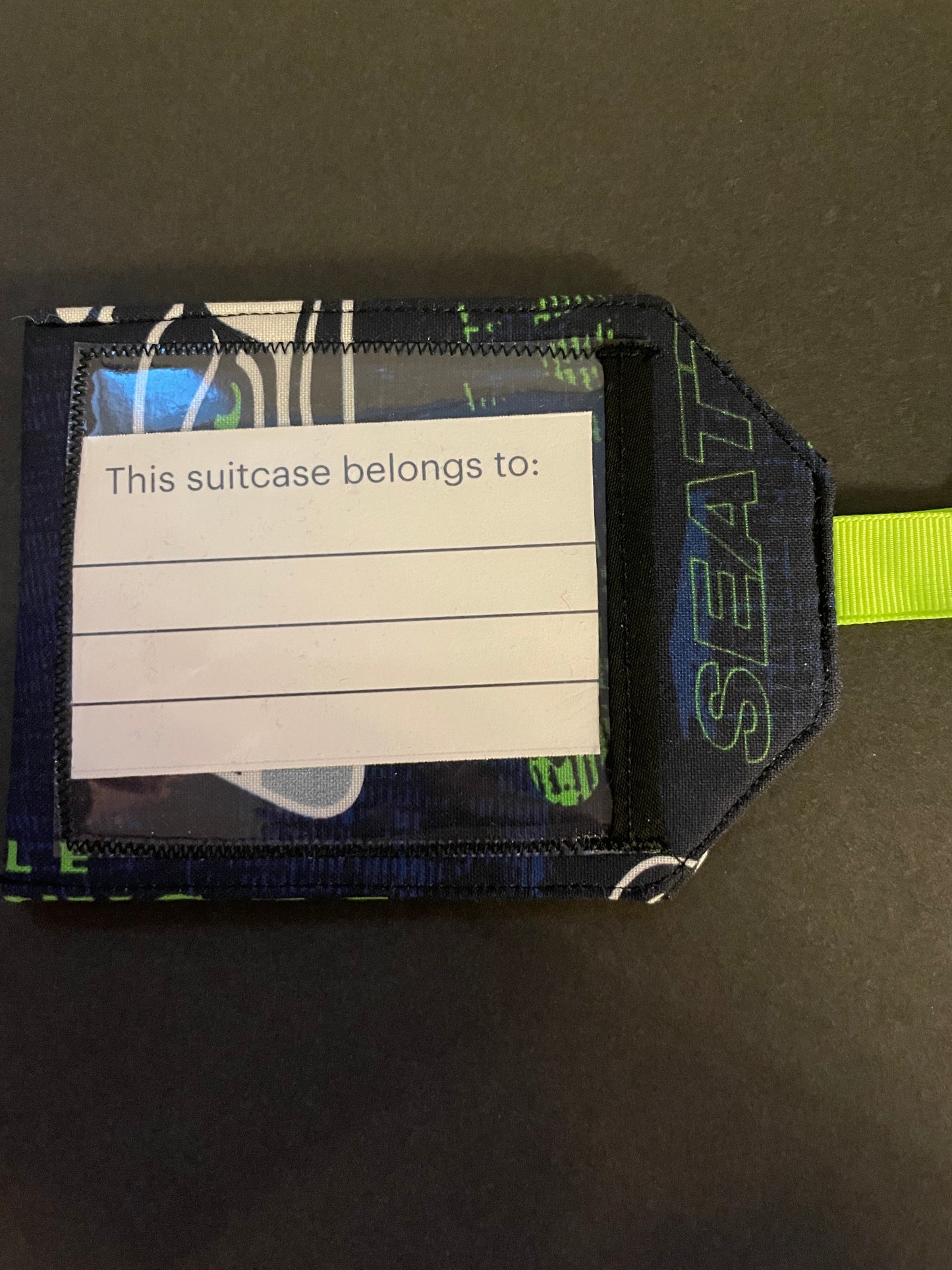 Seahawks Luggage Tag 1