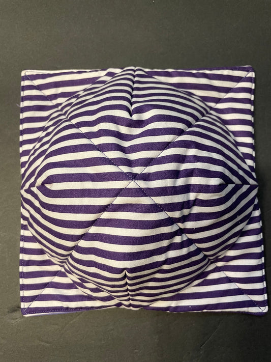 Purple Striped Bowl Cozy