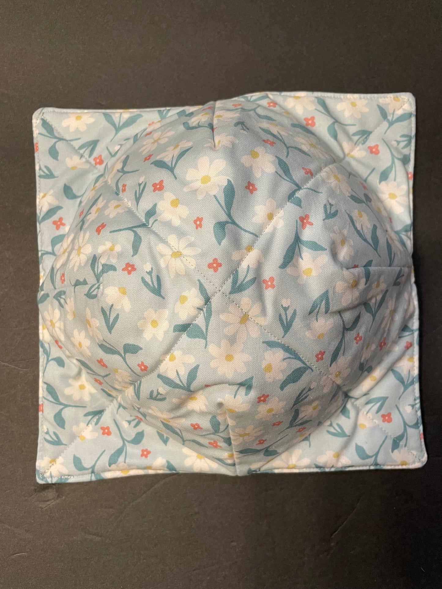 Blue and White Floral Bowl Cozy