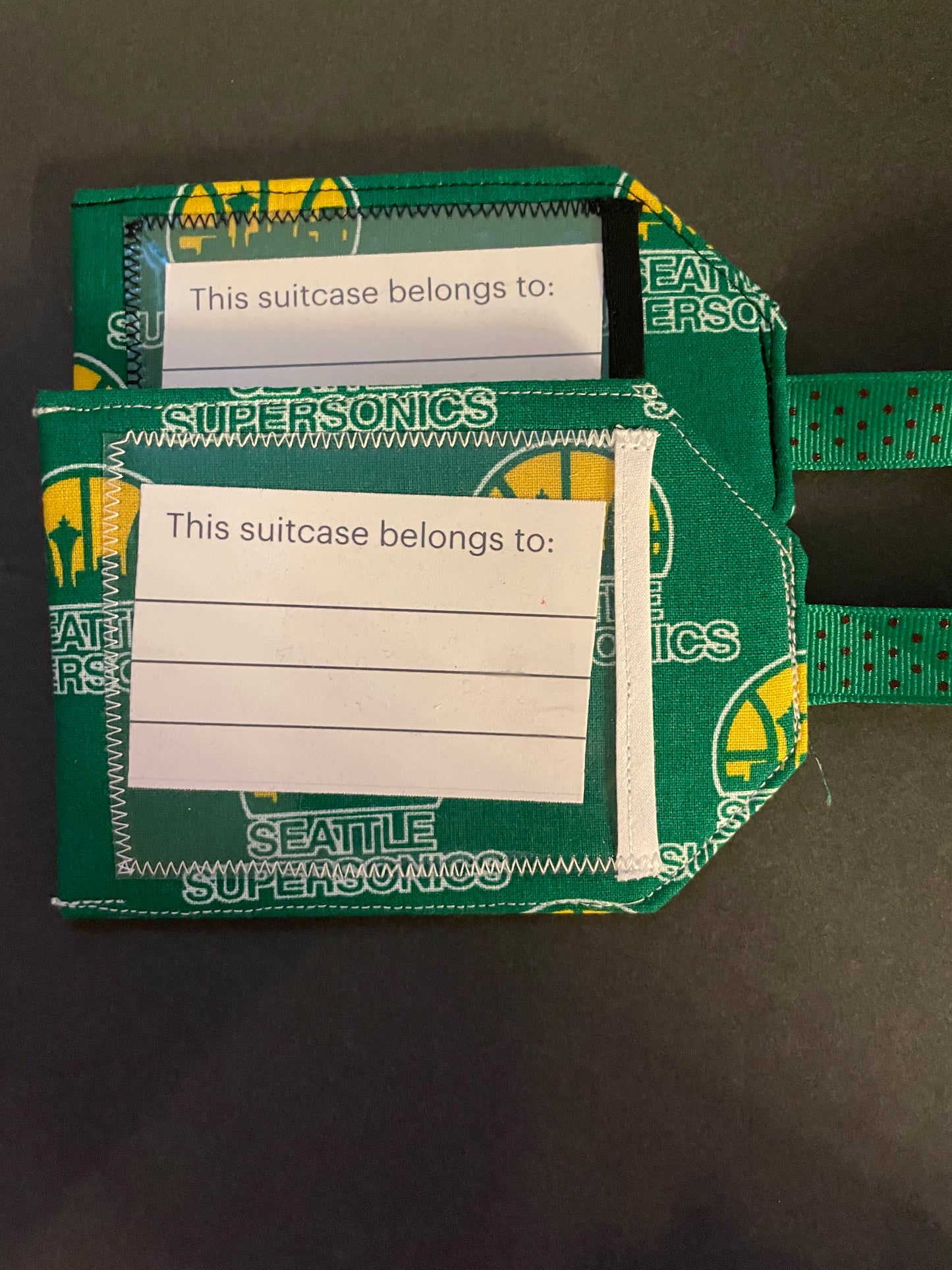 Seattle SuperSonics Luggage Tag - green