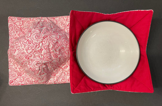 Red Swirl Bowl Cozy