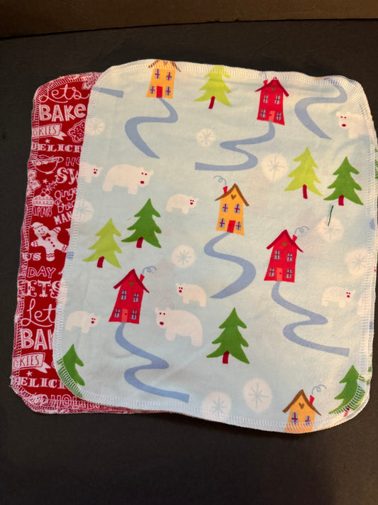 Christmas Village and Baking Reusable Towels