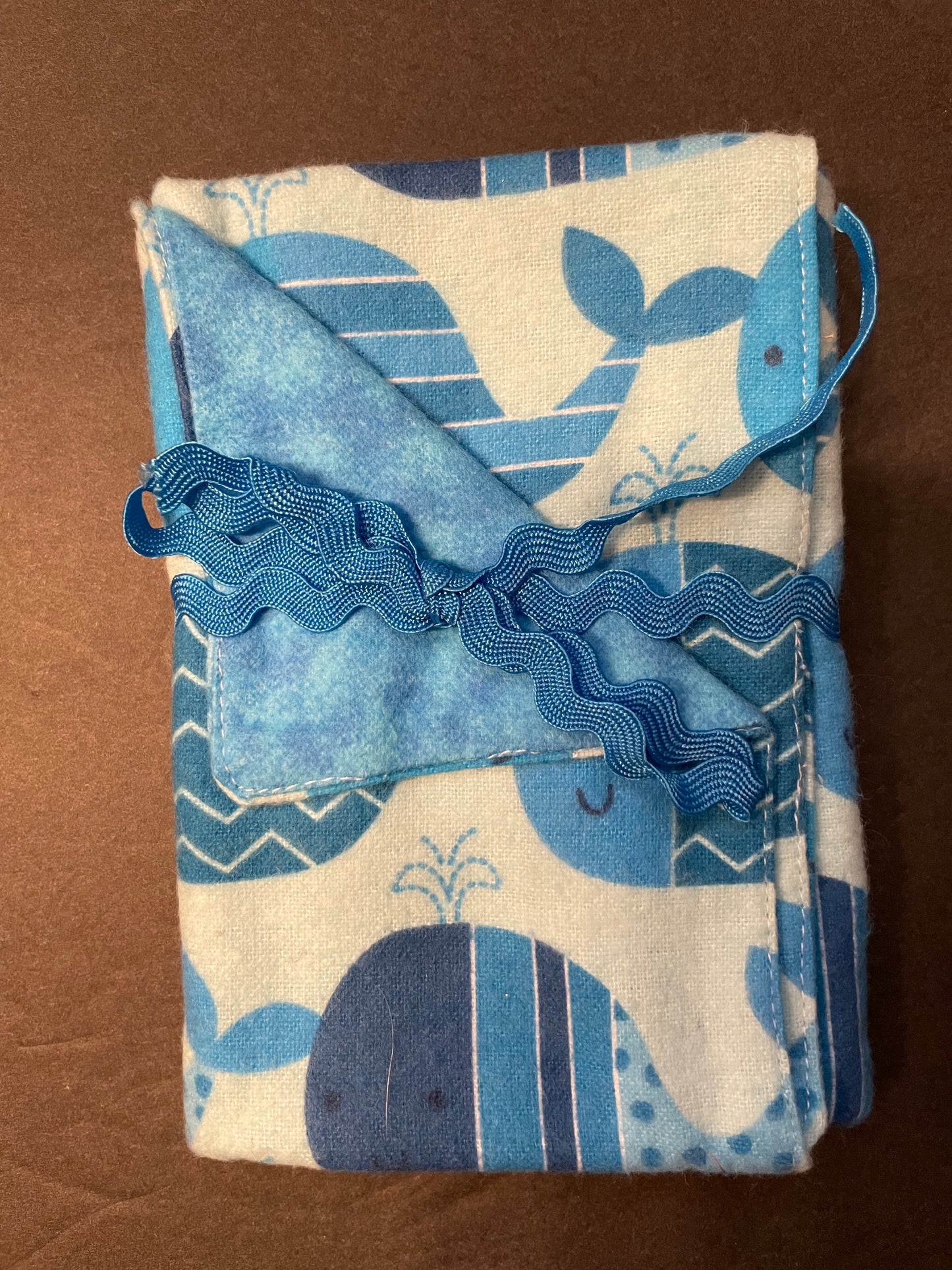 Blue Whale Baby Burp Rag