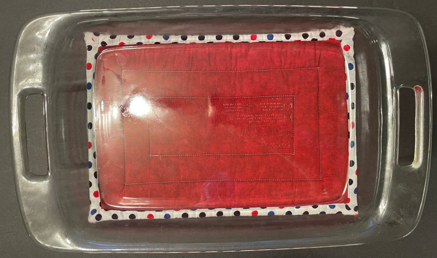 Red, White and Blue Casserole Trivet