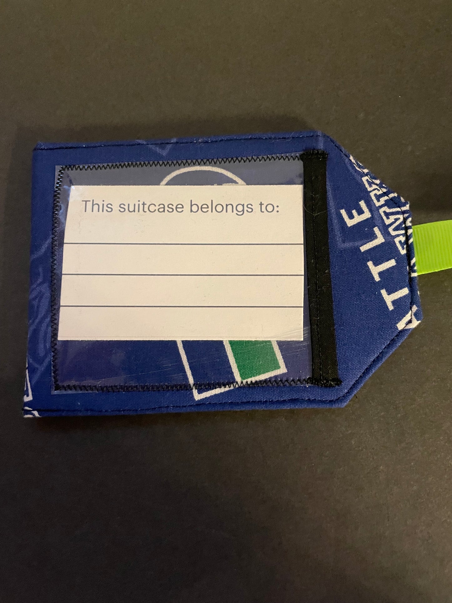 Seahawks Luggage Tag 3