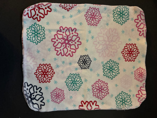 White Snowflake Reusable Towel