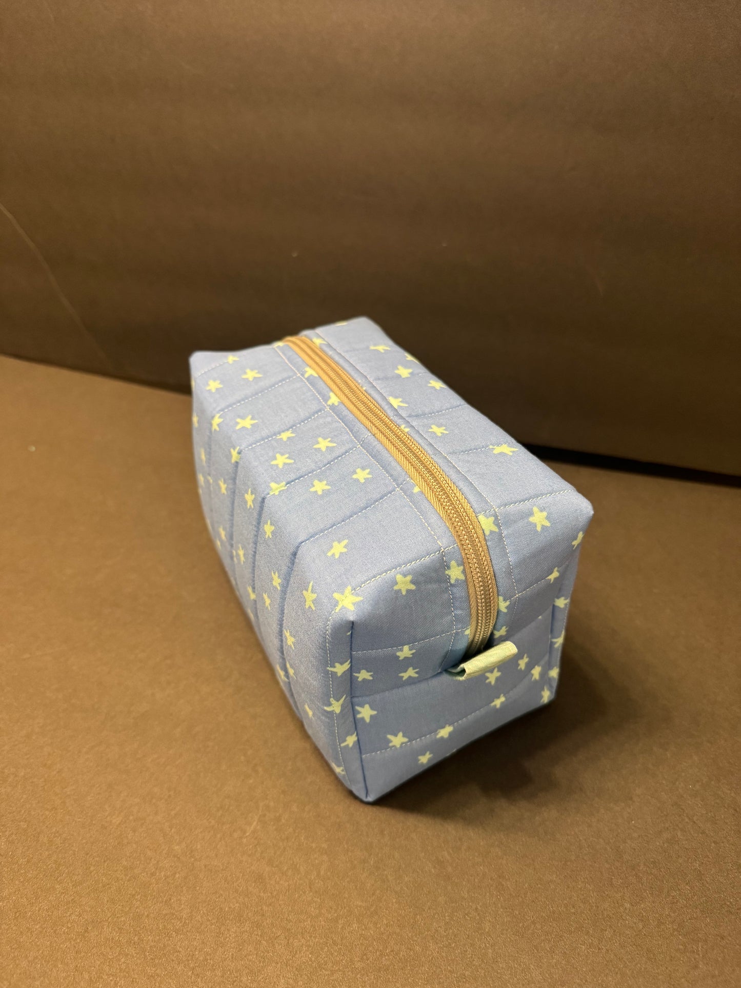 Blue and Green Stars Makeup Bag