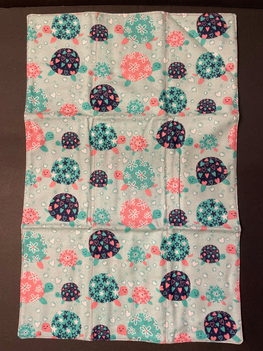 Melon Turtle Baby Burp Rag