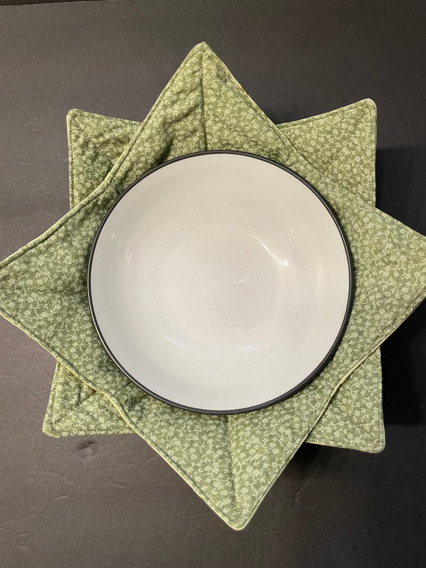 Sage Green Floral Bowl Cozy