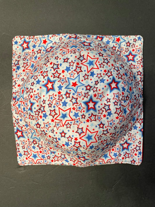 Red, White and Blue Star Bowl Cozy