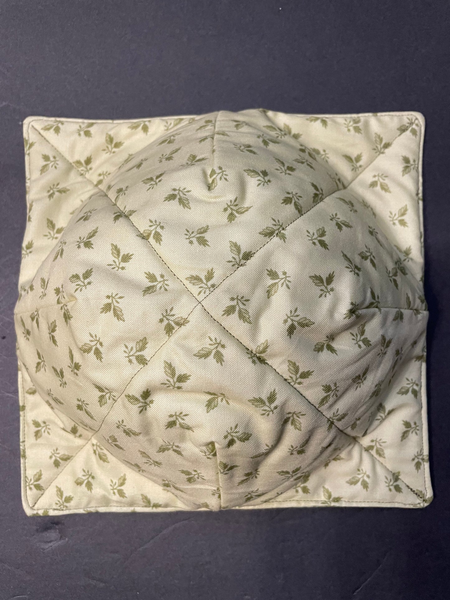 Sage Green Floral Bowl Cozy