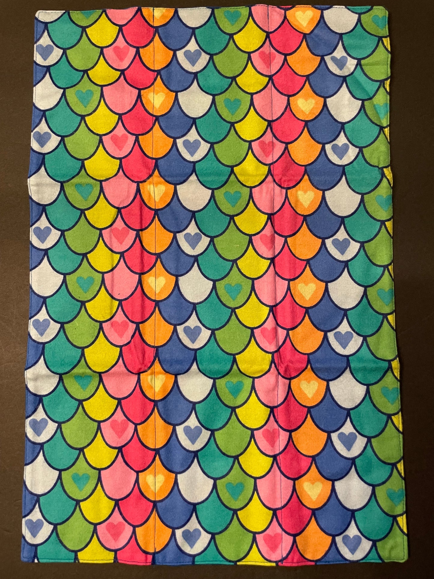 Rainbow Mermaid Baby Burp Rag