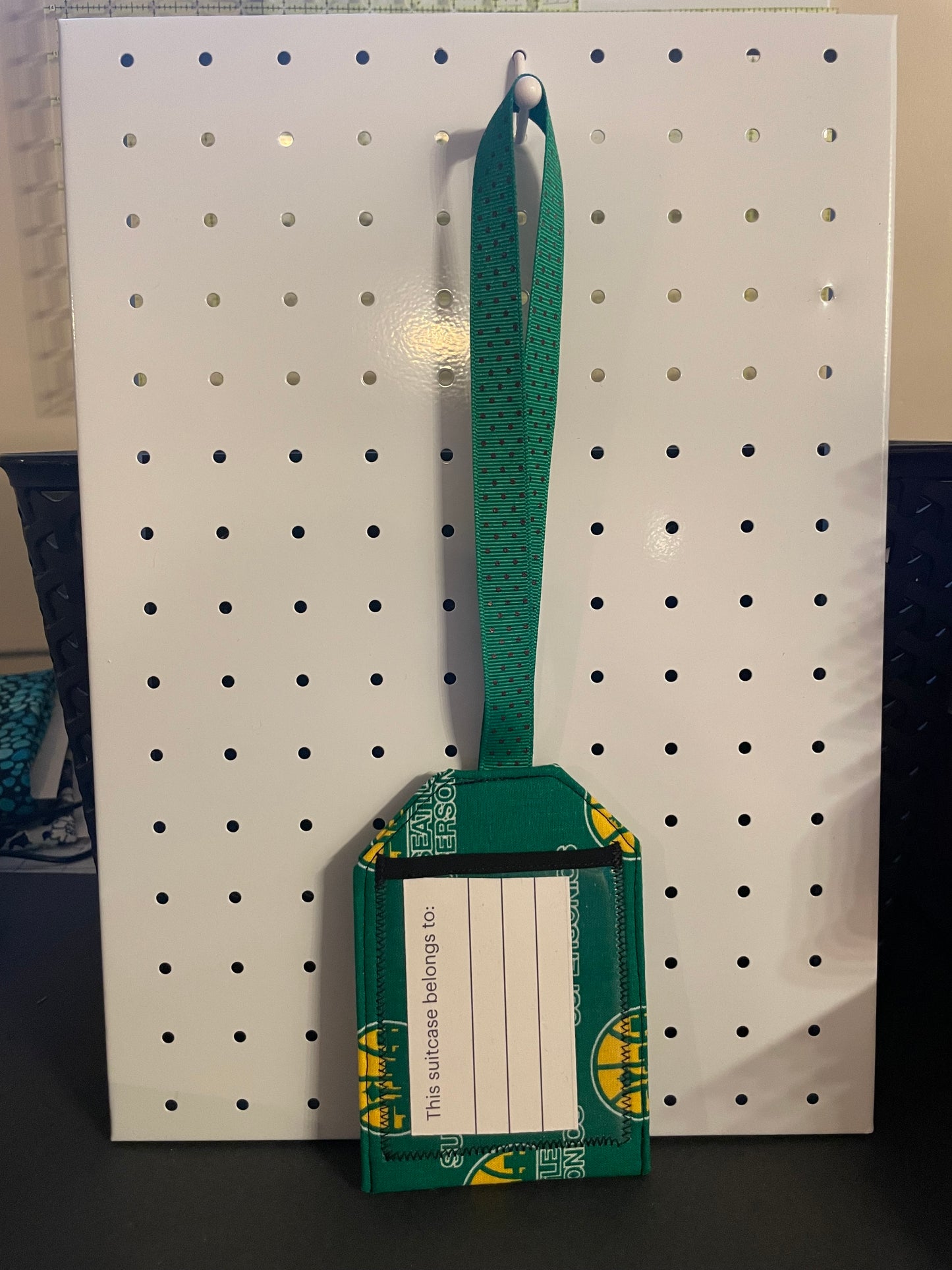 Seattle SuperSonics Luggage Tag - green