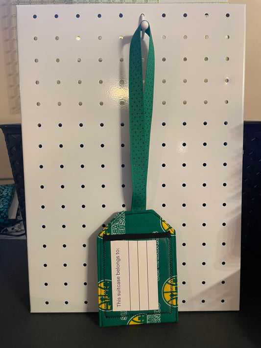 Seattle SuperSonics Luggage Tag - green