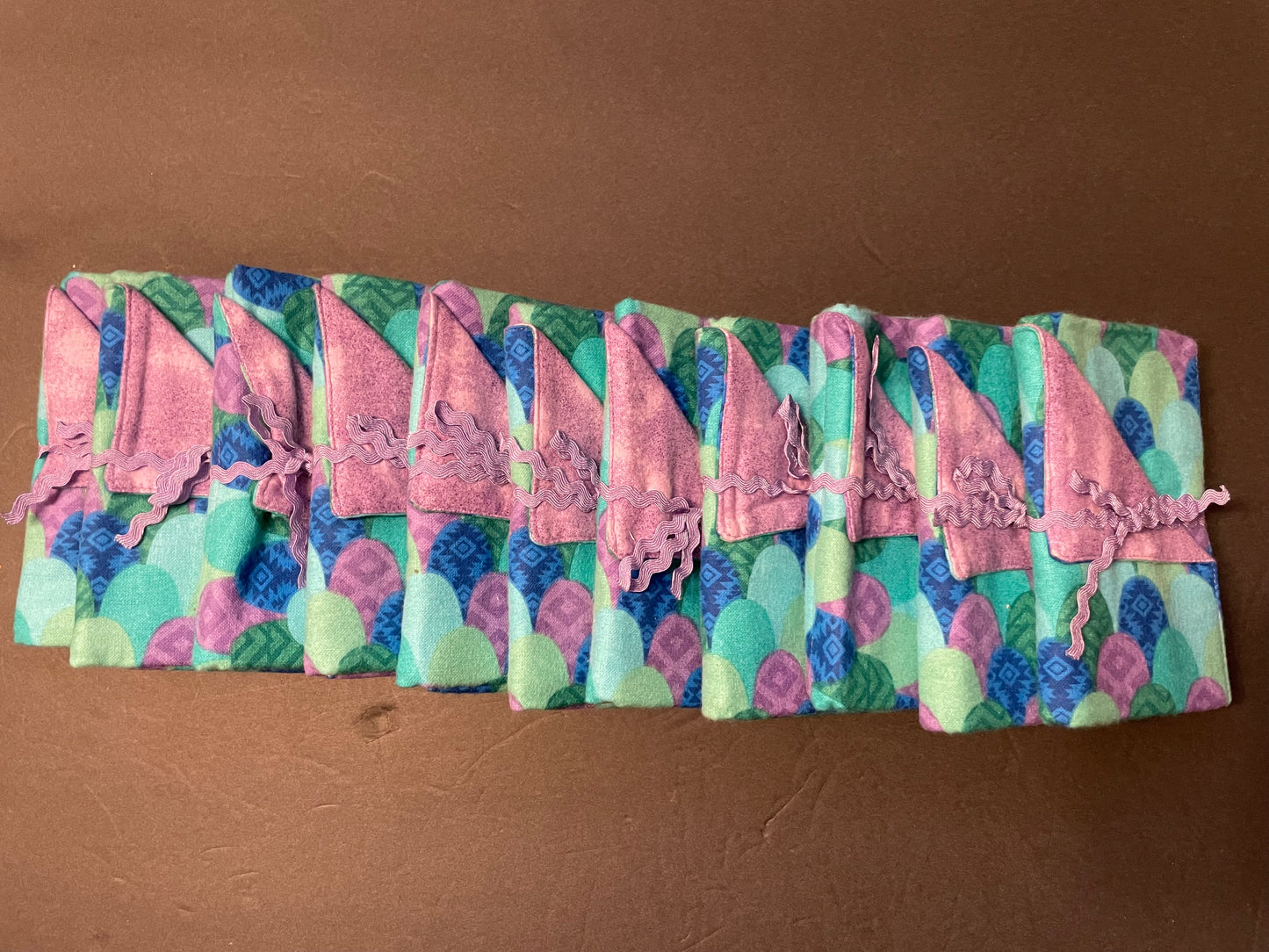 Purple Mermaid Baby Burp Rag