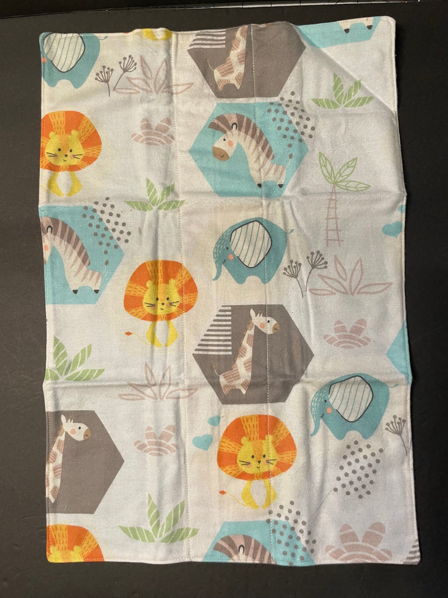 Zoo Animal Baby Burp Rag