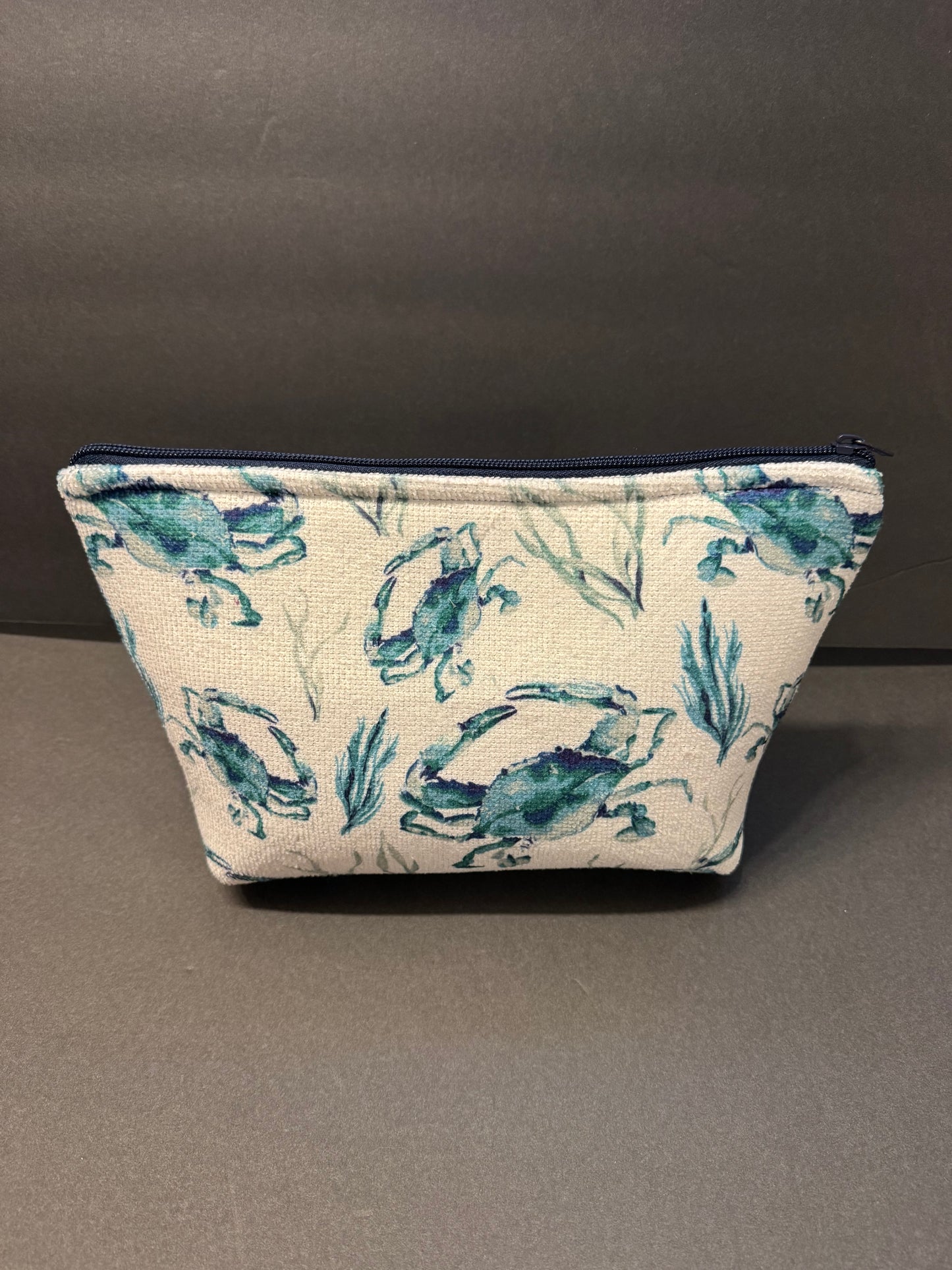 Blue Crab Makeup Bag