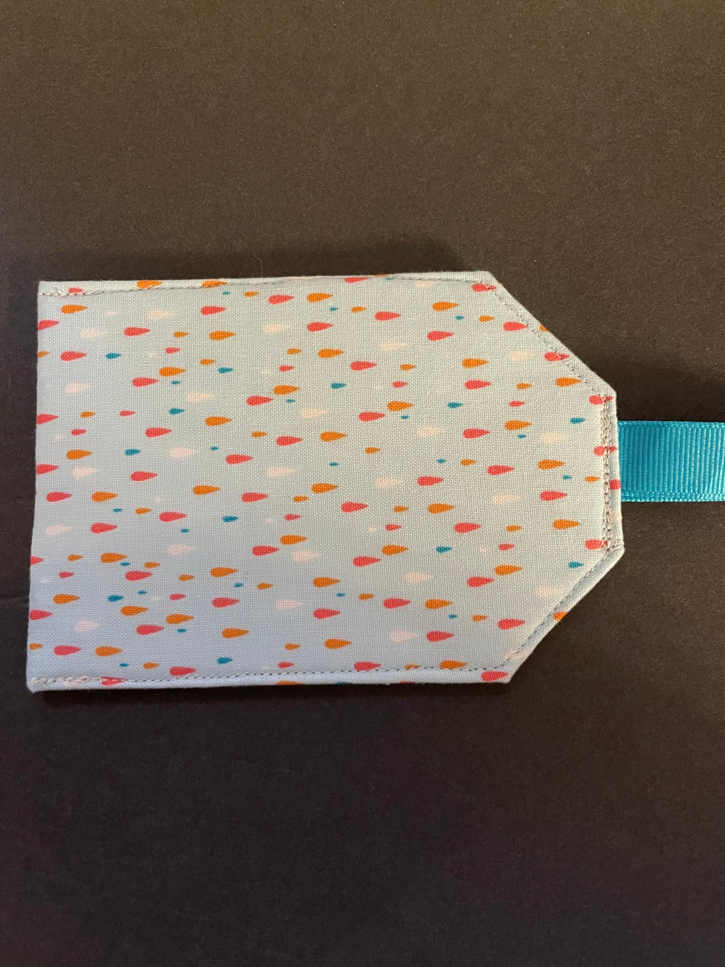 Light Blue Raindrop Luggage Tag