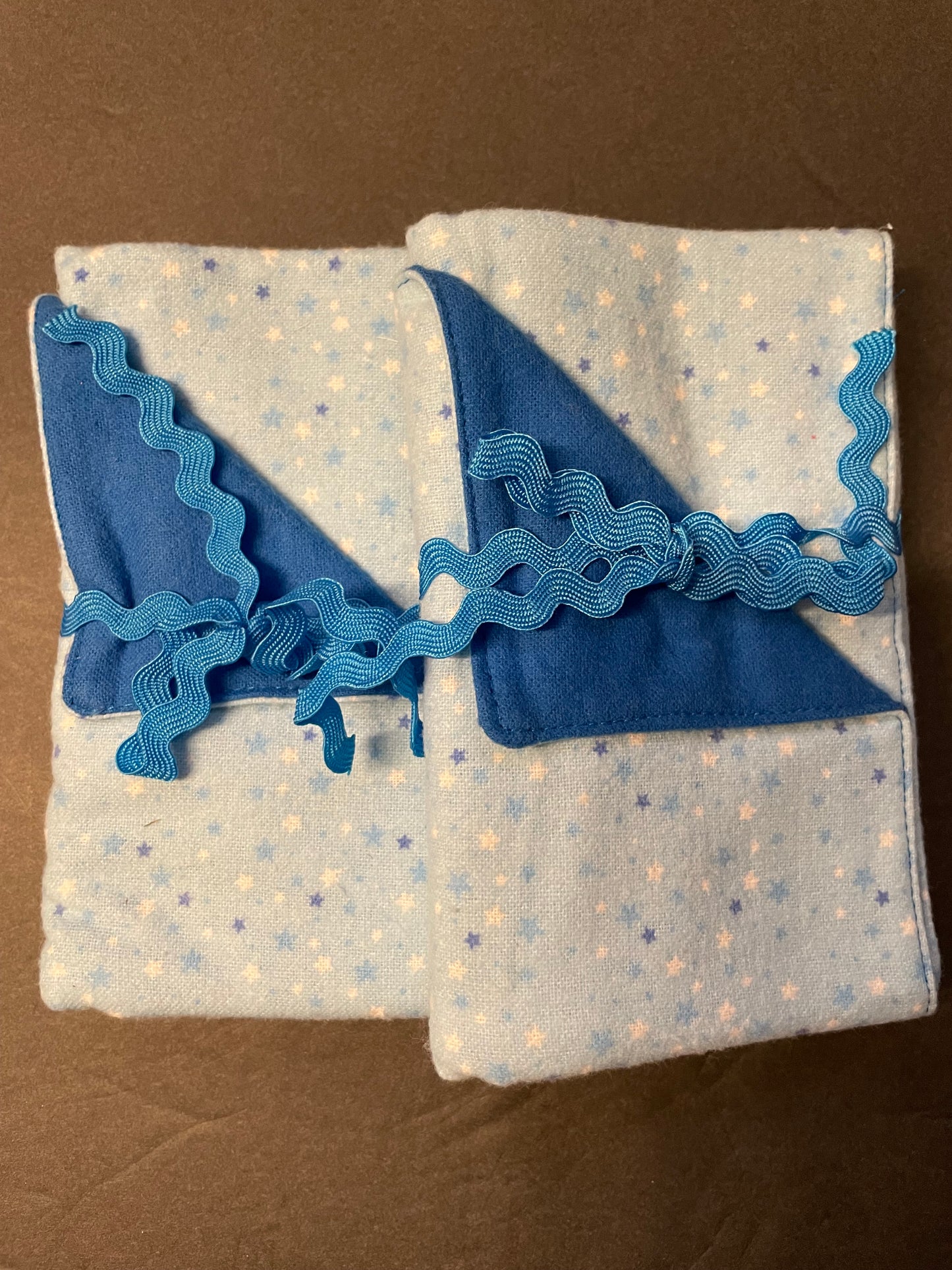 Blue Star Baby Burp Rag