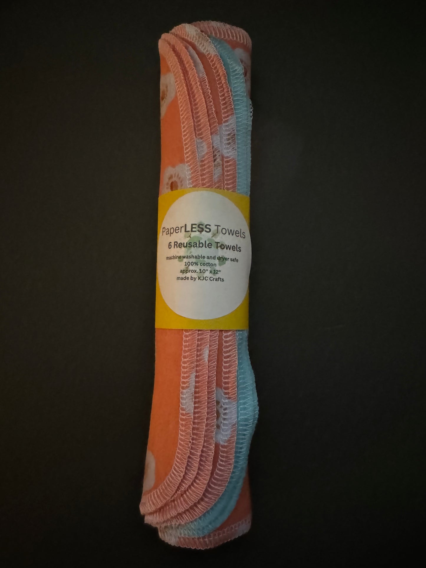 Orange Flower Reusable Towel