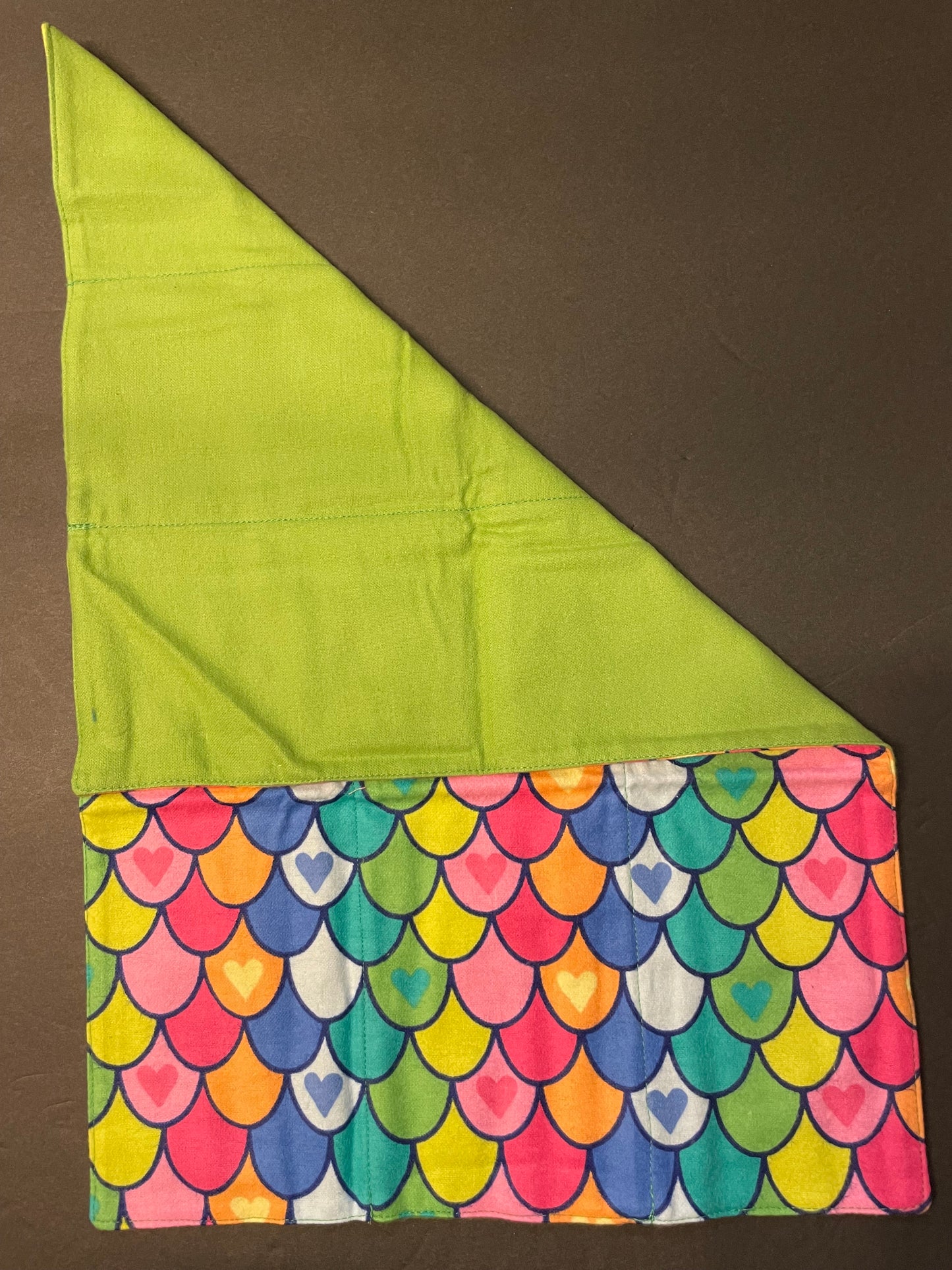 Rainbow Mermaid Baby Burp Rag