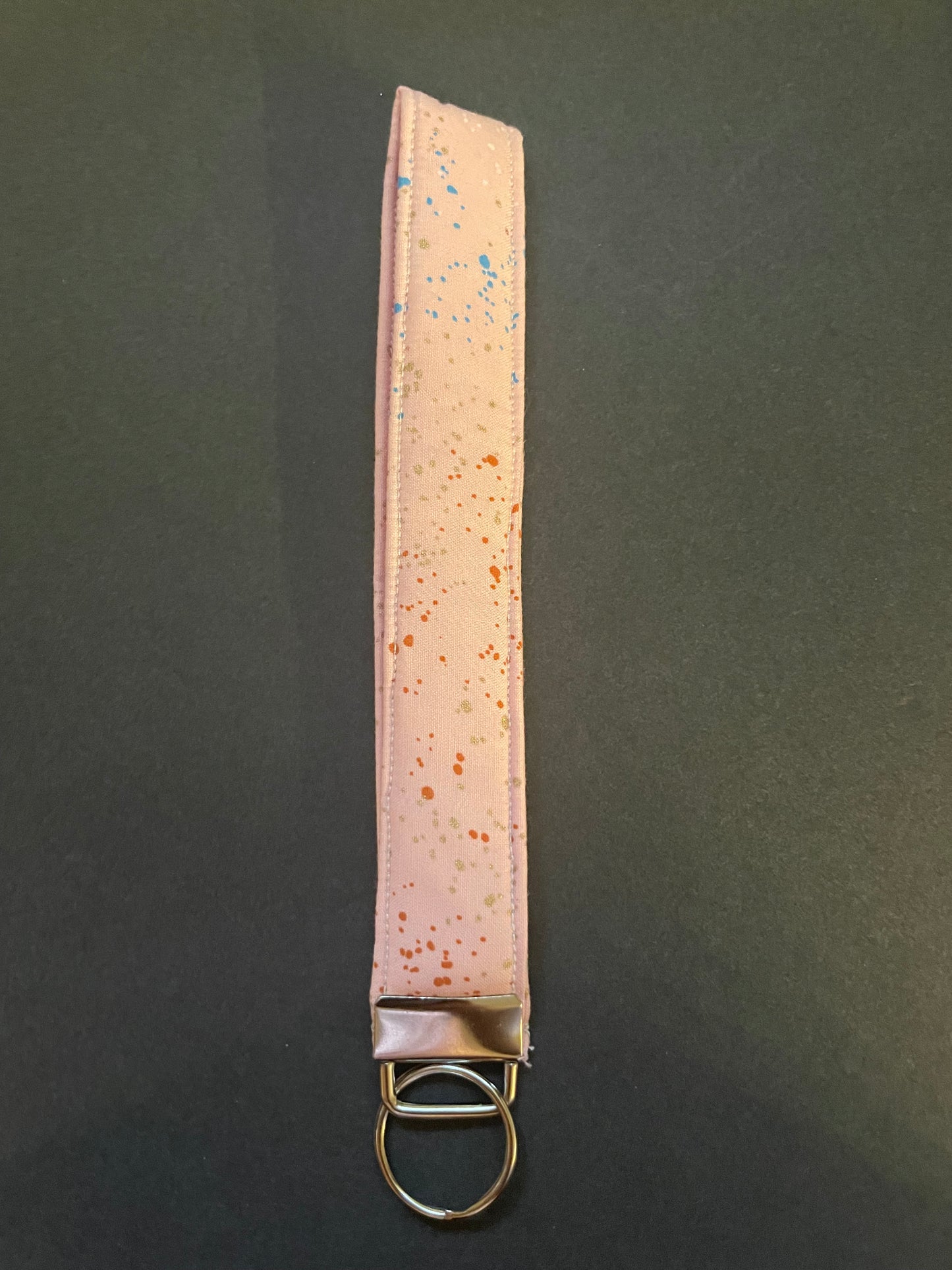 Pink Splatter Wristlet
