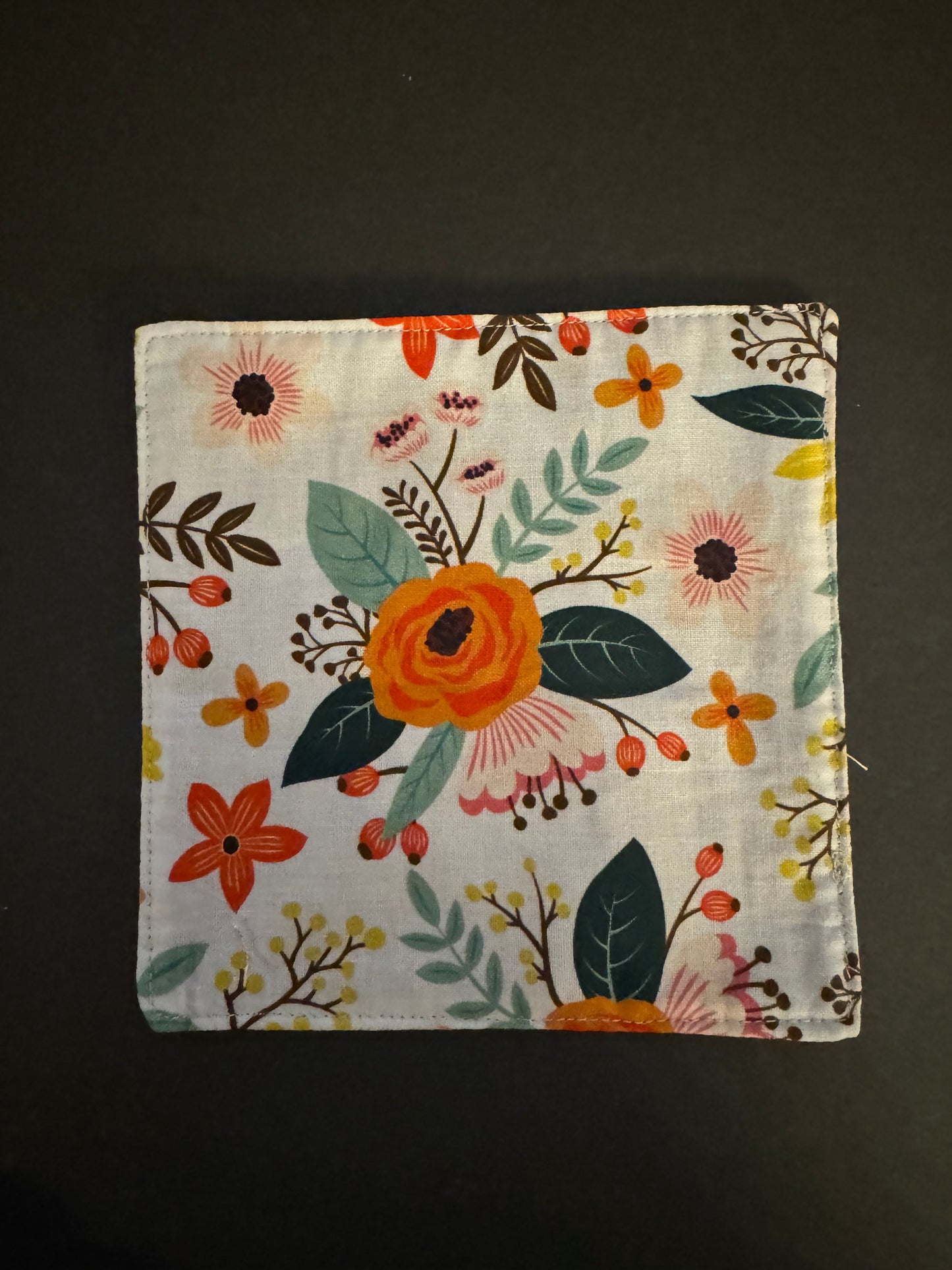 Orange Floral Jar Opener