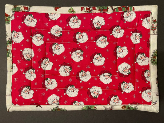 Santa and Snowman Casserole Trivet