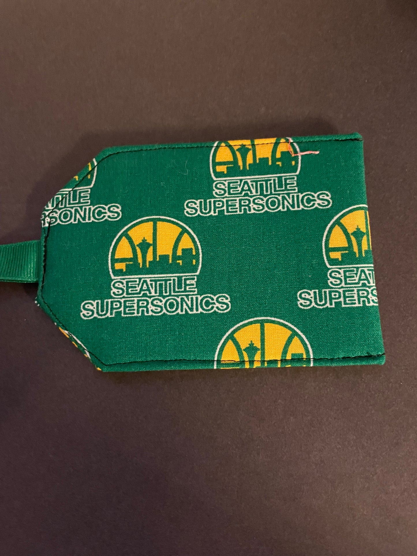 Seattle SuperSonics Luggage Tag - green
