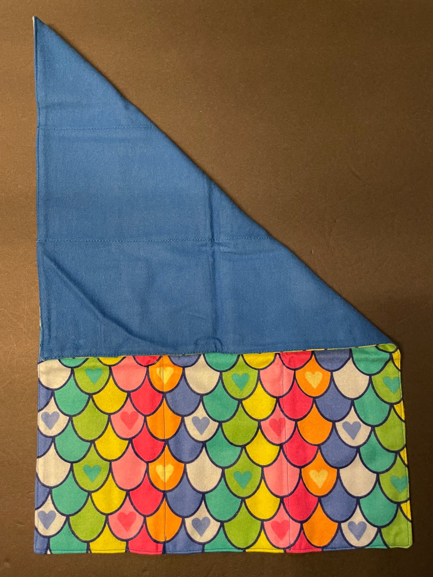 Rainbow Mermaid Baby Burp Rag